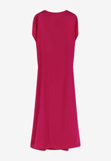 Diria V-neck Silk Dress