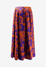 Soni Printed Midi Skirt