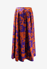 Soni Printed Midi Skirt