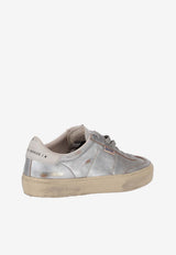 Golden Goose DB Soul-Star Laminated Leather Low-Top Sneakers Silver GWF00464F008348_70192
