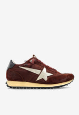 Golden Goose DB Marathon Suede Low-Top Sneakers Brown GWF00683F007841_55661