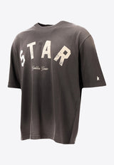 Golden Goose DB Star Print Faded T-shirt Gray GUP01873P002419_60666