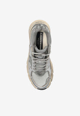 Golden Goose DB Lightstar Nappa and Mesh Running Sneakers Silver GWF00724F007843_60320