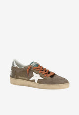 Golden Goose DB Ballstar Suede Low-Top Sneakers Brown GMF00117F008120_55605