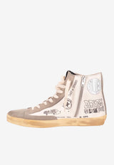 Golden Goose DB Francy Printed High-Top Sneakers Multicolor GWF00113F003441_81572