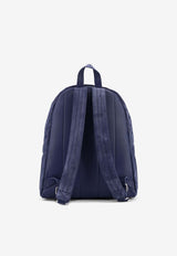 Orciani Woven Suede Leather Backpack Blue P00711PEWBLU_Blue_54423154