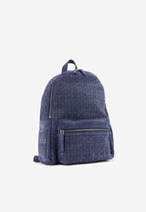 Orciani Woven Suede Leather Backpack Blue P00711PEWBLU_Blue_54423154