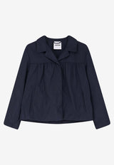 Aspesi Efemera Gathered Trim Blazer Navy N619P00801099_Black_54417811