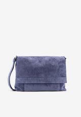 Orciani Peach Suede Messenger Bag Blue P00733PEABLU_Blue_54423171