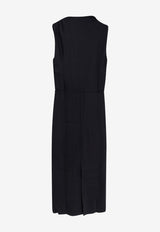 Soeur Gemma Draped Midi Dress Black ROB0149GEMMANOI0125W_Black_54423157