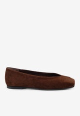 ALOHAS Katia Suede Ballet Flats Brown S10117901BROWN_Brown_54417856