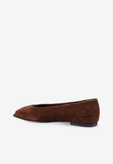 ALOHAS Katia Suede Ballet Flats Brown S10117901BROWN_Brown_54417856