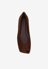 ALOHAS Katia Suede Ballet Flats Brown S10117901BROWN_Brown_54417856