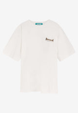 Barrow Graphic Print Oversized T-shirt White S6BWUATH097412_Cocco_54417875
