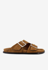 ALOHAS Alba Suede Sandals Brown S10118503TAN_Brown_54417859
