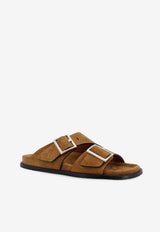 ALOHAS Alba Suede Sandals Brown S10118503TAN_Brown_54417859
