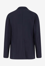 Aspesi Paperino Single-Breasted Blazer Blue S6I416M08001101_Blue_54417816