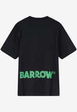 Barrow Logo Print Loose T-shirt Black S6BWUATH003110_Black_54417833