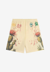 Barrow Cactus Print Bermuda Shorts Beige S6BWUABE112013_Beige_54417871