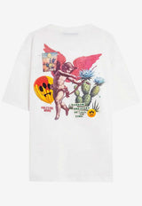 Barrow Graphic Print Logo T-shirt White S6BWUATH032412_Cocco_54417870