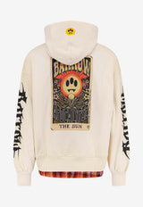 Barrow Logo Print Hooded Sweatshirt Beige S6BWUAHS021013_Beige_54417837