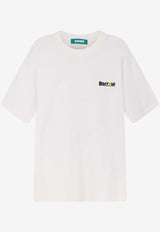 Barrow Logo Print Crewneck T-shirt White S6BWUATH085412_Cocco_54417853