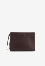 Orciani Hammered Leather Clutch Ebony SU0127MICEBANO_Ebony_54423216