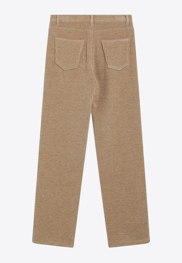 The Row Clair Corduroy Straight-Leg Pants Beige 10367W4018/R_THERO-ANI