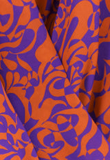 Camiel Printed V-neck Blouse