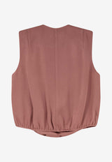 ALYSI Criss Over V-neck Top Pink 116261P6221BLUSH_Pink_54418028