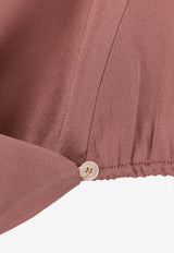 ALYSI Criss Over V-neck Top Pink 116261P6221BLUSH_Pink_54418028