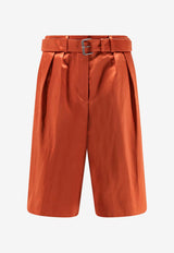 Belted Bermuda Shorts
