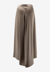 ALYSI Asymmetric Flared Skirt Gray 116023P6221TAUPE_Beige_54418004