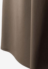 ALYSI Asymmetric Flared Skirt Gray 116023P6221TAUPE_Beige_54418004