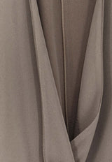 ALYSI Criss Over V-neck Top Gray 116261P6221TAUPE_Beige_54418020