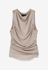 Soeur Irina Draped Tank Top Beige TSH0624IRINAECR3426S_MASTIC_54423174