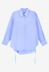 Aspesi Long-Sleeved Oversized Shirt Blue 5446C11807103_Clear Blue_54418012