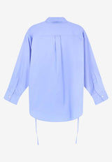 Aspesi Long-Sleeved Oversized Shirt Blue 5446C11807103_Clear Blue_54418012