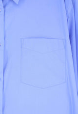 Aspesi Long-Sleeved Oversized Shirt Blue 5446C11807103_Clear Blue_54418012