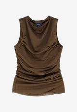 Soeur Irina Draped Tank Top Brown TSH0624IRINAKAK1026S_KAKI/BRONZE_54423043