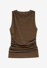 Soeur Irina Draped Tank Top Brown TSH0624IRINAKAK1026S_KAKI/BRONZE_54423043