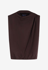 Soeur Idris Oversized Sleeveless Top Brown TSH0737IDRISMAR0326S_Marronfonce_54423187