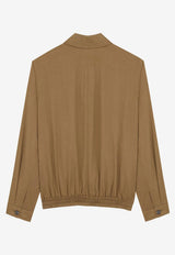 Saint Laurent Cassandre Short Jacket Taupe 863380YZ9CV2412_TAUPE CAUCASE_44132610