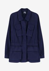 Aspesi Buttoned Field Jacket Blue 1248G32985096_Blue_54418052
