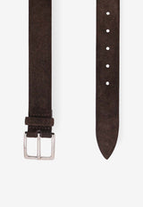 Orciani Suede Buckled Belt Brown U08211AMFTESTA DI MORO_Dark Brown_54568658