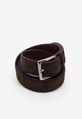 Orciani Suede Buckled Belt Brown U08211AMFTESTA DI MORO_Dark Brown_54568658