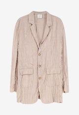 ALYSI Wrinkled Buttoned Blazer Powder 216809P6047CP_Powder_54418021
