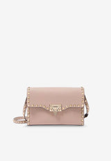 Valentino Rockstud Leather Crossbody Bag Pink 8W0B0181VSFP45_POUDRE_42176785