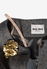 Miu Miu Flower-Motif Brooch  Gold 5IS1292IEU_F0NXA
