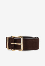 Miu Miu Monogram Leather Belt Brown 5CC5362CSS_F0003